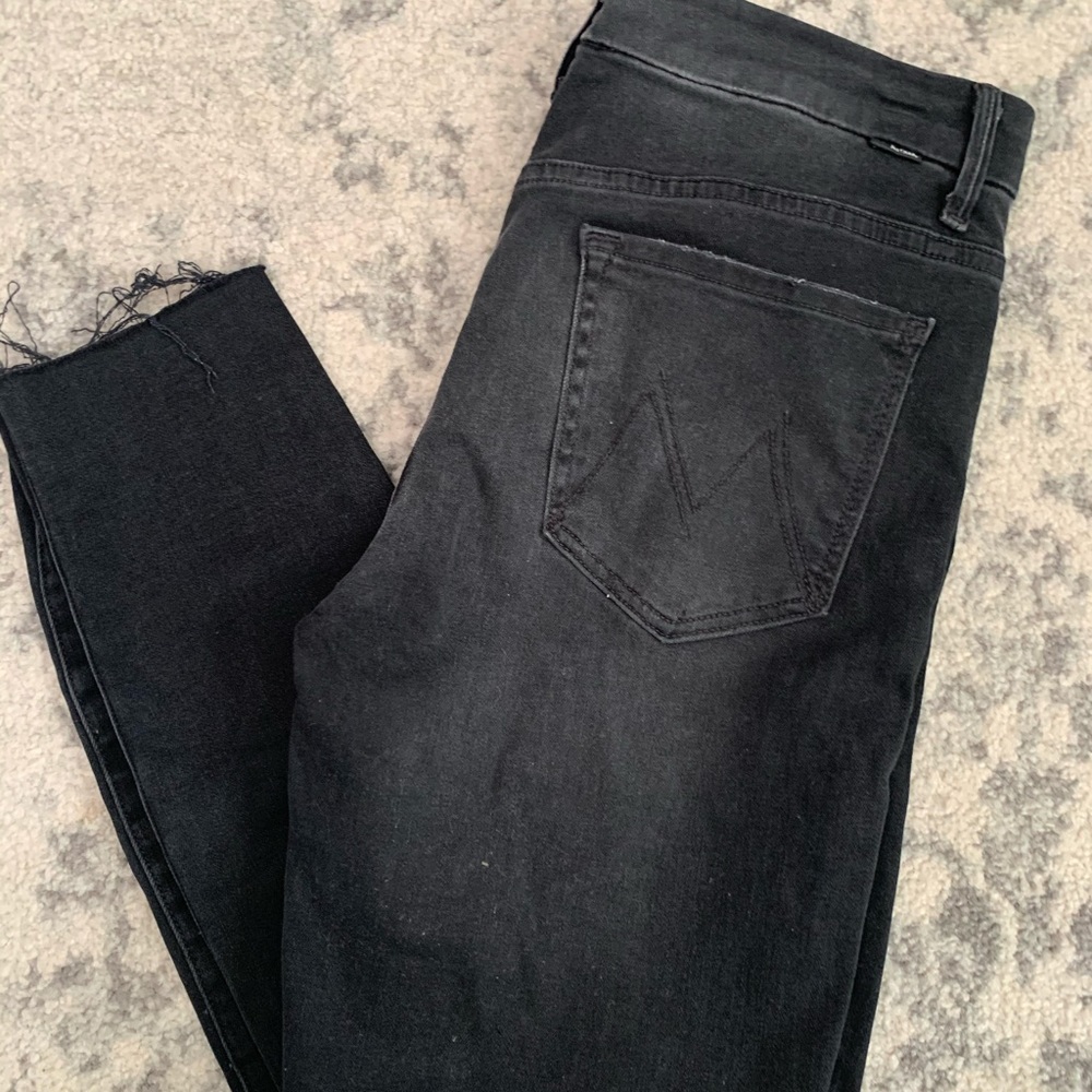Mother jeans raw hem